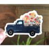 Old School Truck with Flowers Sticker | Inspirational Decals | Waterproof Vinyl Stickers for a Hydro Flask, Laptop, etc view 4