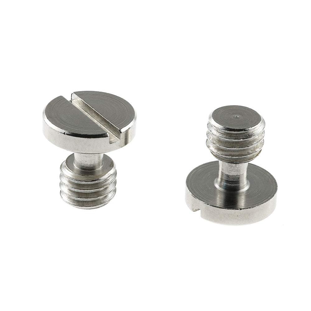 HJ Garden 2pcs 3/8-16 Thread Stainless Steel Camera Fixing Screws Camera Tripod Screw Quick Release Plate Screw