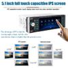 Car Stereo Bluetooth, Car Radio FM Radio, Bluetooth Hands-Free Receiver Car MP3 Player with Steering Wheel Control, Supports AM/RDS/AUX/4 USB Ports/SD/AI Voice Control/Mirror Link with Rear Camera view 3