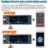 Car Stereo Bluetooth, Car Radio FM Radio, Bluetooth Hands-Free Receiver Car MP3 Player with Steering Wheel Control, Supports AM/RDS/AUX/4 USB Ports/SD/AI Voice Control/Mirror Link with Rear Camera view 4