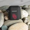AFFINITY BANDS Oklahoma Sooners Silicone Case Cover Compatible with Apple AirPods Gen 1 & 2 (Black) view 2