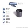 Replacement Part For Shop-Vac (1 Pack) 2-1/2" Hose Coupling # compare to part FHC-201C111 view 2