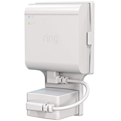 Outlet Mount for R-ing Bridge Device(1st Gen), No Drilling and Speace Saving Wall Mount Holder with Short Cable for R-ing Smart Lighting Bridge (1 Pack)