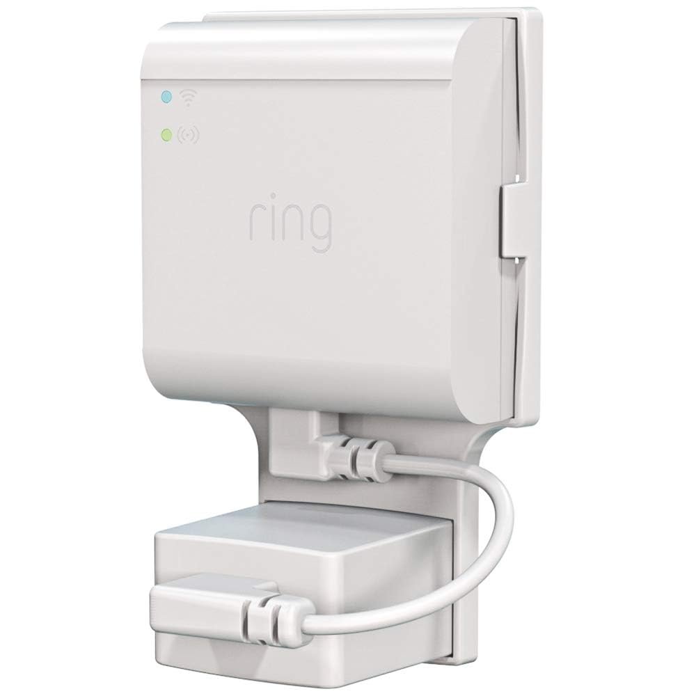 Outlet Mount for R-ing Bridge Device(1st Gen), No Drilling and Speace Saving Wall Mount Holder with Short Cable for R-ing Smart Lighting Bridge (1 Pack)