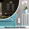 Outlet Mount for R-ing Bridge Device(1st Gen), No Drilling and Speace Saving Wall Mount Holder with Short Cable for R-ing Smart Lighting Bridge (1 Pack) view 2