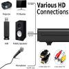 DVD Player, HDMI AV Output, All Region Free CD DVD Players for TV, DVD Players with NTSC/PAL System, Supports Mic's & USB Input, Package Includes HDMI/RCA Cables and Remote Control view 4