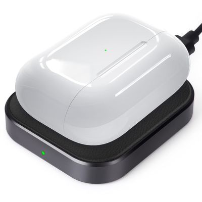 AirPods Pro Charger, Wireless Charging Station for AirPods Pro 3/ Pro 2/Pro, Wireless Charger for Airpods 4 (with Active Noise Cancellation)/ 3rd/ 2rd, Black