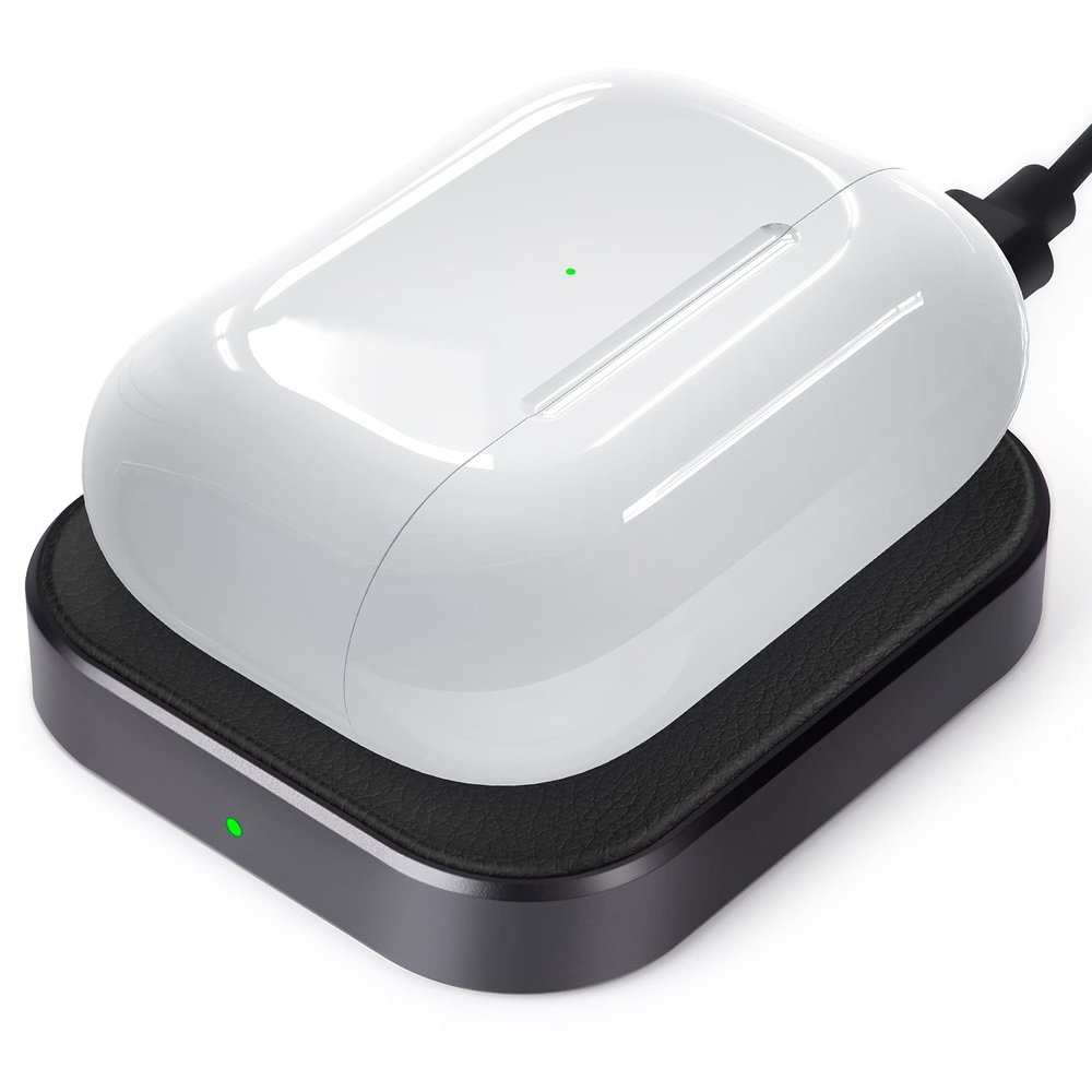 AirPods Pro Charger, Wireless Charging Station for AirPods Pro 3/ Pro 2/Pro, Wireless Charger for Airpods 4 (with Active Noise Cancellation)/ 3rd/ 2rd, Black