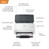 HP ScanJet Pro 3000 s4 Sheet-Feed Scanner (6FW07A), Light Grey, Small (Renewed) view 2