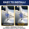 16 Inch Antenna MAST Black for Chrysler PT Cruiser 2001-2010 view 3