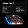 Guardian Angel Elite Series Safety Light - Red/Blue/White Front & Red/Blue Rear - Rechargeable, Magnetic, Hands-Free Wearable LED Flashlight for Law Enforcement, First Responders & Firefighters view 2