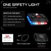 Guardian Angel Elite Series Safety Light - Red/Blue/White Front & Red/Blue Rear - Rechargeable, Magnetic, Hands-Free Wearable LED Flashlight for Law Enforcement, First Responders & Firefighters view 4