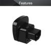 Fielect IEC C14 Male to Universal Female Socket Power Adapter AC Plug AC110-250V 10-16A C14 to Universal Power Socket Converter 2Pcs view 3