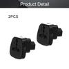 Fielect IEC C14 Male to Universal Female Socket Power Adapter AC Plug AC110-250V 10-16A C14 to Universal Power Socket Converter 2Pcs view 4