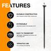 Mountlaser Carbon Fiber GPS Telescopic Pole - Extended to 2.5m/8.2FT, for Land Surveying and Engineering GPS/GNSS Accessories and Instruments (GLS25A) view 4