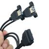 Seadream 2 Port Panel Mount USB 3.0 Cable - USB 3.0 A to Motherboard 20 Pin Header Cable F/F with PCI Slot Plate Panel Expansion Bracket 50CM view 2
