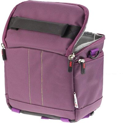 Navitech Purple Portable Binocular Shoulder Bag - Compatible With SkyGenius 10x42 Binoculars