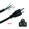 FILSHU 6ft 18 Gauge 3 Prong AC Power Cord Cable with on Off Switch, Pigtail (Open End Wiring), NEMA 5-15 Plug US SJTW 18AWG (10A) view 4