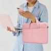 14 Inch Laptop Case Sleeve Carrying Bag for HP Chromebook/EliteBook/Stream, MacBook Air 15.3 M4, Lenovo IdeaPad Flex 5,13.5 Inch Surface Laptop 7/6, ASUS Dell Acer Samsung, Pink view 2