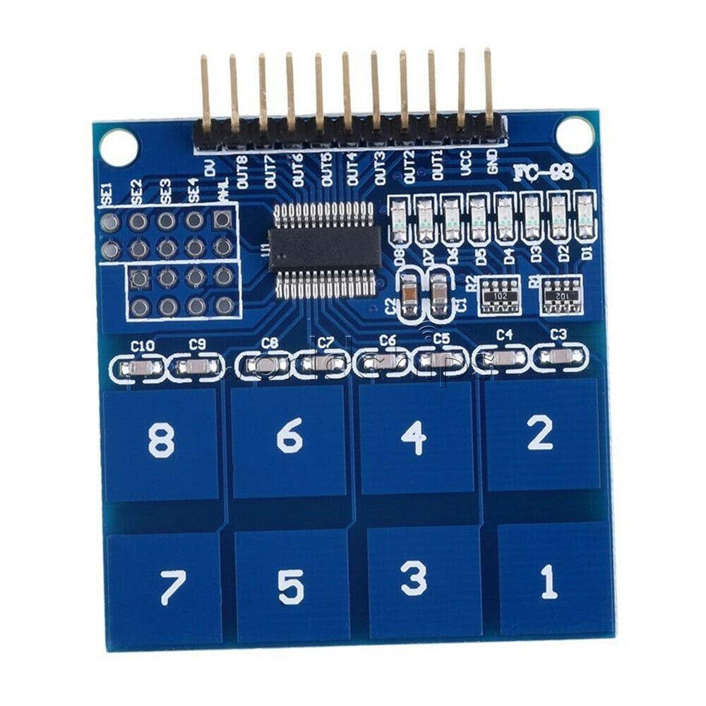 Electronic Components 2Pcs TTP226 8 Channel Digital Touch Sensor Module Capacitive Touch Switch Button