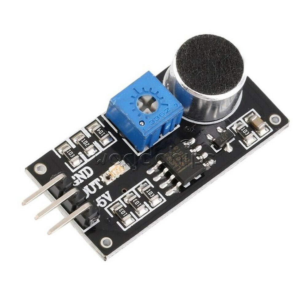 Electronic Components 5PCS LM393 Microphone Sound Sensor Voice Module for Acoustic Control Light