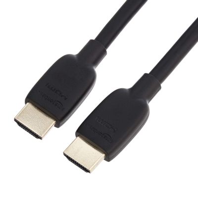 Amazon Basics HDMI Cable, 10 feet, HDMI 2.1 to HDMI Cable (48Gbps), 8K@60Hz 4K@120Hz Certified Ultra High Speed, Black, Compatible with PS5/Xbox/TV/Monitor