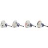 Polmedia Polish Pottery Set of 4 Drawer Pull Knobs 1-1/2 inch - Hanging Flowers Pattern Handmade in Boleslawiec Poland by Ceramika Artystyczna + Certificate of Authenticity view 3