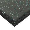 Genaflex Pro Heavy Duty Thick Rubber Gym Floor Tiles High Density Shock Absorbent Laminated Deadlift Mats - 1" Thick X 20" W X 20" L - 2.7 Sq. Ft. (Light Blue/Black, 1 Tile - 2.7 Sq. Ft.) view 2