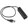 WirelessFinest RJ9 Plug to USB Headset Adapter Compatible with Plantronics Jabra Sennheiser Wireless DECT Headsets for Use with Computers PC Laptop Mac Tablet Window Softphones Devices view 1