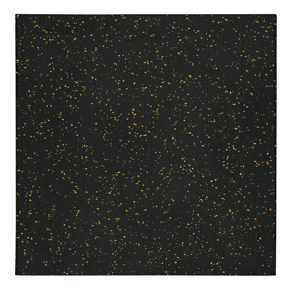 Genaflex Pro Heavy Duty Thick Rubber Gym Floor Tiles High Density Shock Absorbent Laminated Deadlift Mats - 1" Thick X 20" W X 20" L - 2.7 Sq. Ft. (Tan/Black, 1 Tile - 2.7 Sq. Ft.)