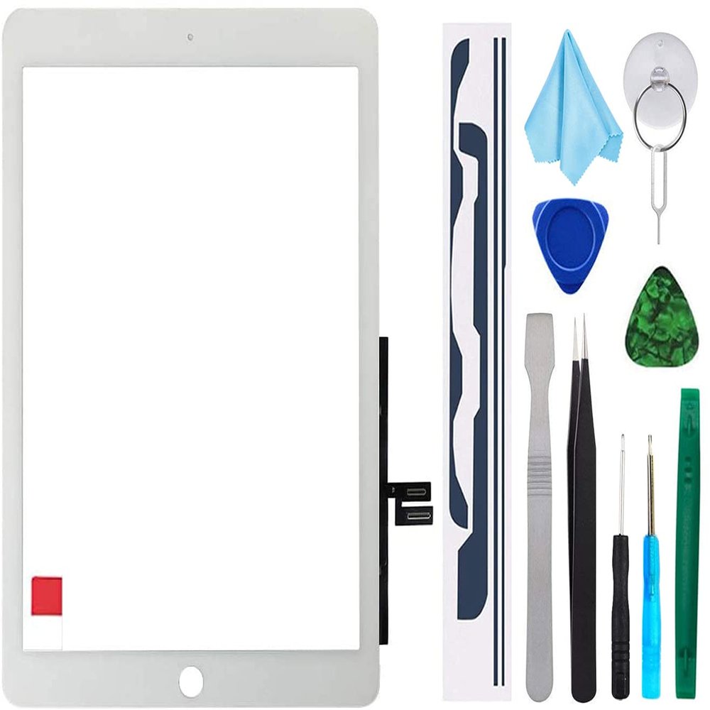 T Phael White Touch Screen Replacement for iPad 7th 8th Generation Digitizer 2019 2020 10.2'' 7th 8th Gen A2197 A2198 A2200 A2270 A2428 A2429 A2430(NO Home Button)