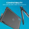 Gumdrop SlimTech Custom Case Fits Dell Latitude 5310 (2in1) - Lightweight Protection, Rubberized Thread on Sides, Seamless Asset Tagging, Embelishment Friendy for School or Work - Black view 2
