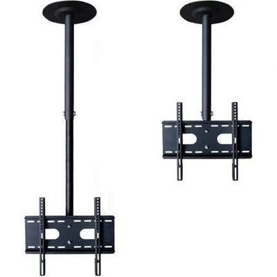 360 Degree 60-2000mm Height Adjustable 32"-60" Ceiling TV Mount Bracket LED LCD Monitor Holder Max. VESA 600x400mm Loading 25kgs (Height 100cm)
