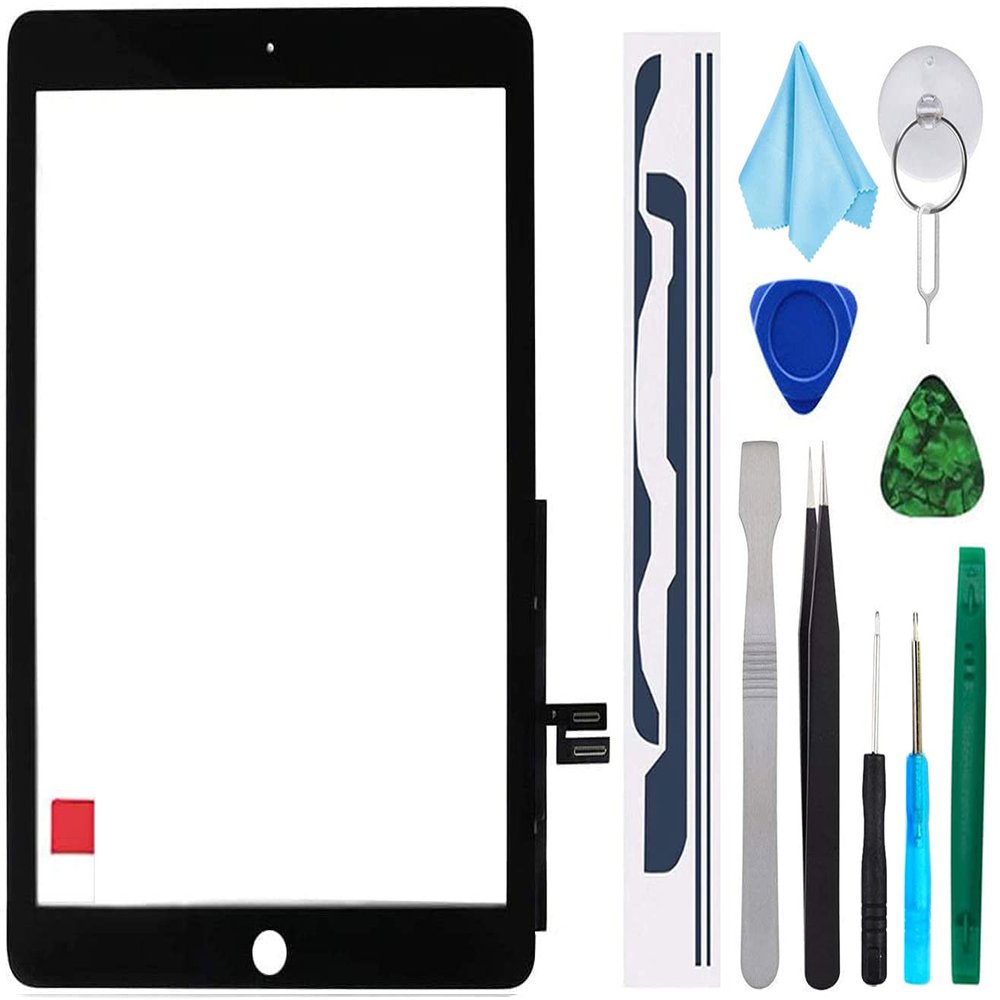 T Phael Black Touch Screen Replacement for iPad 7th 8th Generation Digitizer 2019 2020 10.2'' A2197 A2198 A2200 A2270 A2428 A2429 A2430(NO Home Button)