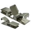 ANDUSTRIAL - Medium Nickle-Plated Double-Side Alligator Rug Clips/Hangers - Suitable for Displaying Medium Rugs, Shawls, Hides, Mats On Mesh Display Hooks and Display Racks - Silver, 50 Clips view 1