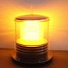 Solar Dock Warning Light - Waterproof Solar Dock Lighting - Flashing 360 Degree Lighting - Amber view 1