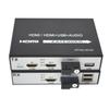 1080P HDMI Video Over Fiber Optic Extender Converter with KVM and Loop Out SC Singlemode up 20Km Multimode up 500M A Pair view 1