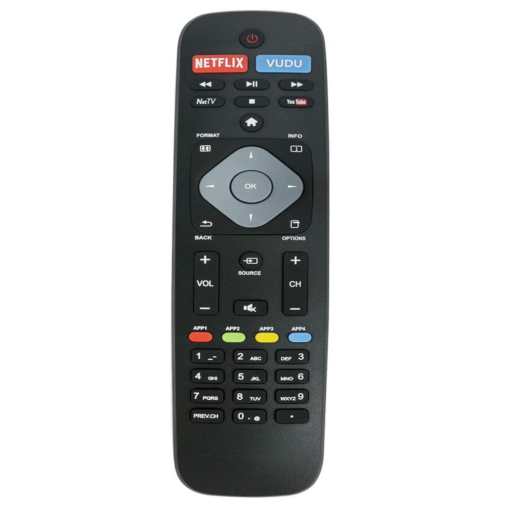 AIDITIYMI Replacement 062801943012 Remote Control Compatible with Philips TV 50PFL5601 50PFL5601/F7 50PFL5901 50PFL5901/F7 55PFL5601 55PFL5601/F7 55PFL5901 55PFL5901/F7 55PFL6900 55PFL6900/F7
