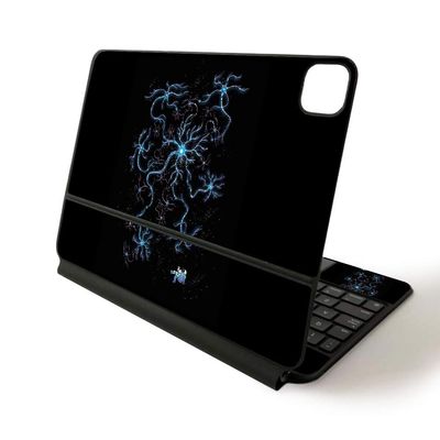 MightySkins Skin for Apple Magic Keyboard for iPad Pro 11-inch (2020) - Sushi | Protective, Durable, and Unique Vinyl Decal wrap Cover, Neuron Galaxy (APIPSK1120-Neuron Galaxy)