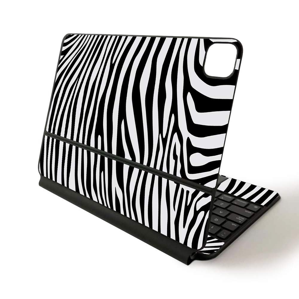 MightySkins Skin for Apple Magic Keyboard for iPad Pro 11-inch (2020) - Sushi | Protective, Durable, and Unique Vinyl Decal wrap Cover, Black Zebra (APIPSK1120-Black Zebra)