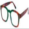 Calabria 8152 Blue Light Reading Glasses +3.00 Green Purple Red Stripes Computer Readers Reduce Eye Strain Gaming Eyeglasses view 1