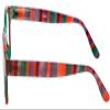 Calabria 8152 Blue Light Reading Glasses +3.00 Green Purple Red Stripes Computer Readers Reduce Eye Strain Gaming Eyeglasses view 3