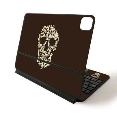 MightySkins Skin for Apple Magic Keyboard for iPad Pro 11-inch (2020) - Sushi | Protective, Durable, and Unique Vinyl Decal wrap Cover (APIPSK1120-Cat Skull)