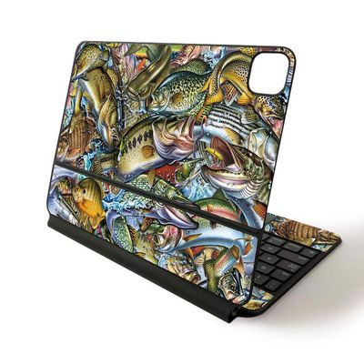 MightySkins Skin for Apple Magic Keyboard for iPad Pro 11-inch (2020) - Sushi | Protective, Durable, and Unique Vinyl Decal wrap Cover