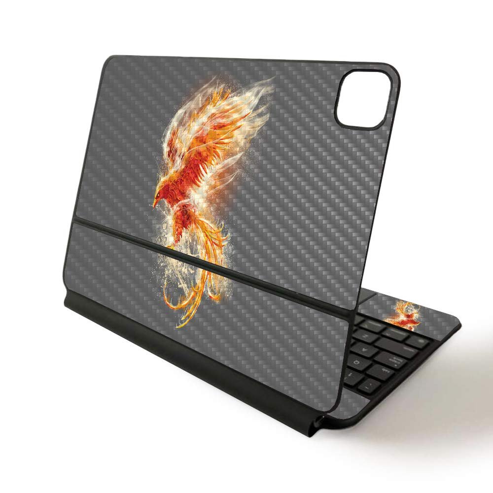 MightySkins Skin for Apple Magic Keyboard for iPad Pro 11-inch (2020) - Sushi | Protective, Durable, and Unique Vinyl Decal wrap Cover, Phoenix, CF-APIPSK1120-Phoenix