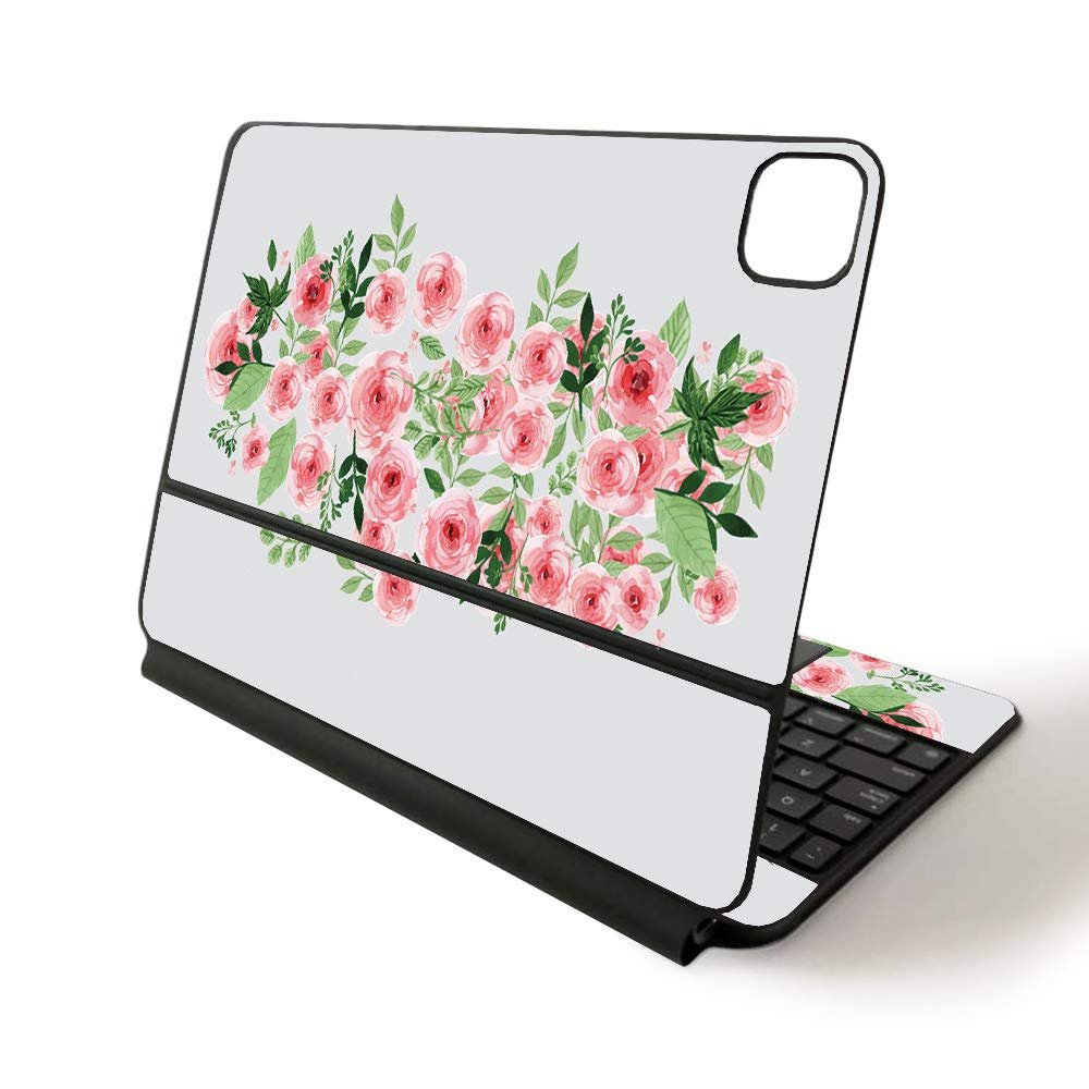 MightySkins Skin for Apple Magic Keyboard for iPad Pro 11-inch (2020) - Sushi | Protective, Durable, and Unique Vinyl Decal wrap Cover, Bouquet (APIPSK1120-Bouquet)