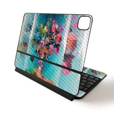 MightySkins Skin for Apple Magic Keyboard for iPad Pro 11-inch (2020) - Sushi | Protective, Durable, and Unique Vinyl Decal wrap Cover (CF-APIPSK1120-Surf Palm)