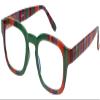 Calabria 8152 Blue Light Reading Glasses +0.50 Green Purple Red Stripes Computer Readers Reduce Eye Strain Gaming Eyeglasses view 4