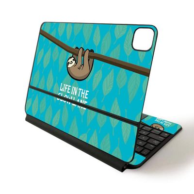 MightySkins Skin for Apple Magic Keyboard for iPad Pro 11-inch (2020) - Sushi | Protective, Durable, and Unique Vinyl Decal wrap Cover (APIPSK1120-Slow Sloth)