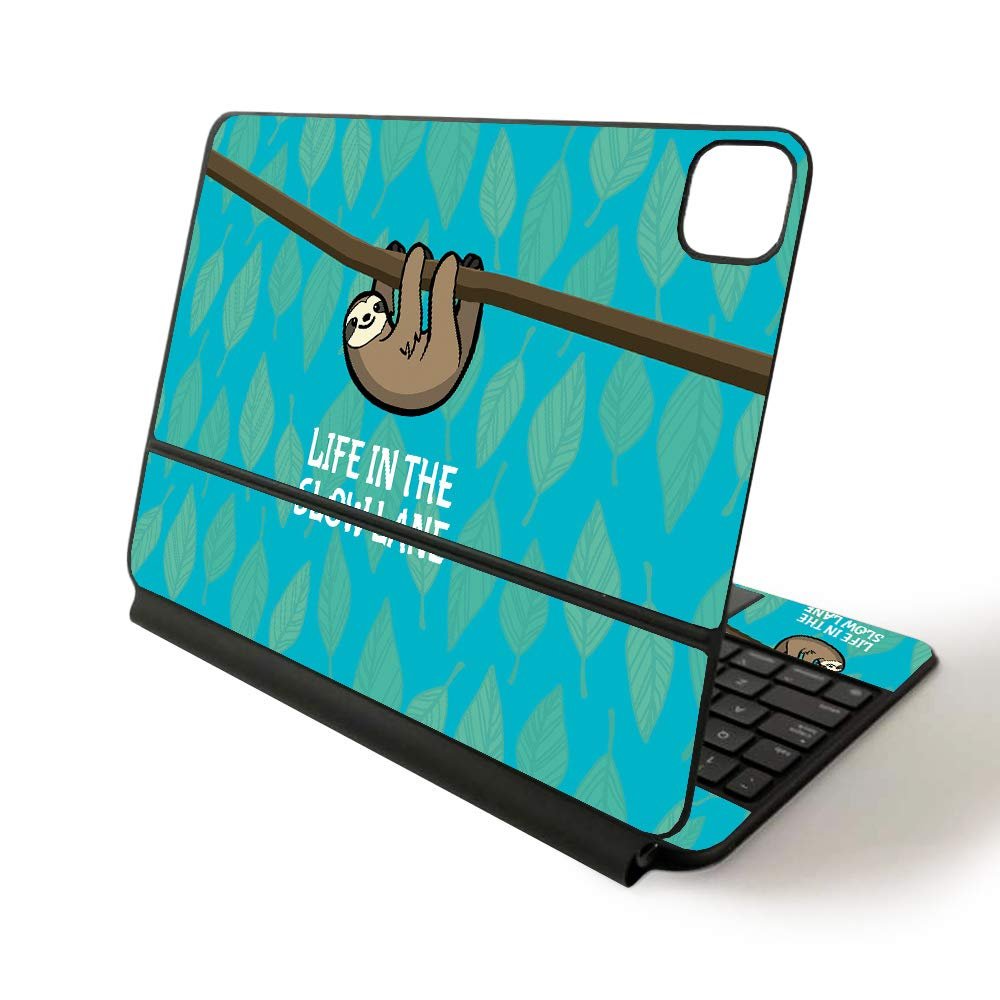 MightySkins Skin for Apple Magic Keyboard for iPad Pro 11-inch (2020) - Sushi | Protective, Durable, and Unique Vinyl Decal wrap Cover (APIPSK1120-Slow Sloth)